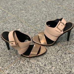 New Blush and Bronze Zara Heels